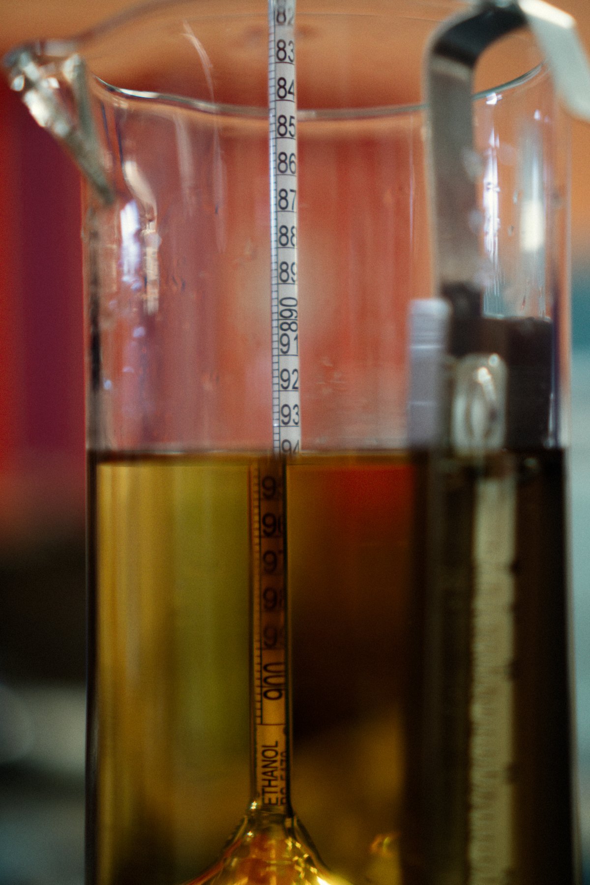 Reading the hydrometer