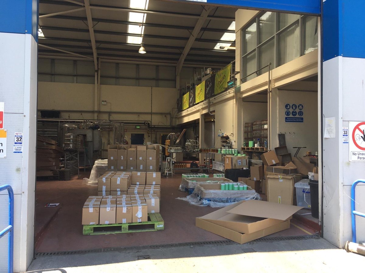 The bottling hall