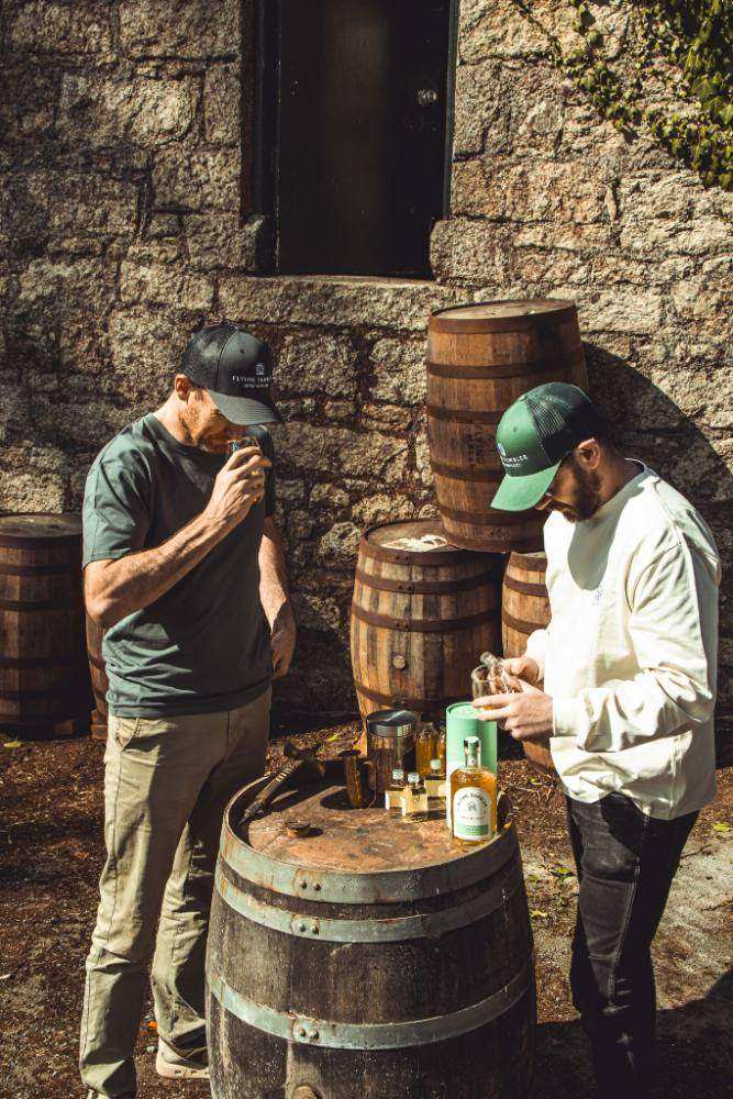 Nosing progression samples at the cask