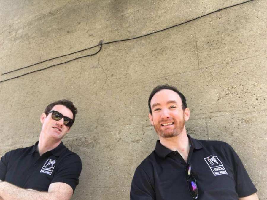 Thomas (left) and Patrick (right) Walsh at Larch Grove